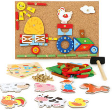 Jeu de clous "Ferme"